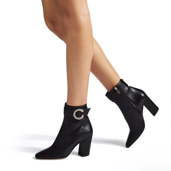 Jimmy Choo Myan 85 Leather Ankle Boots size 36 - Picture 2 of 15